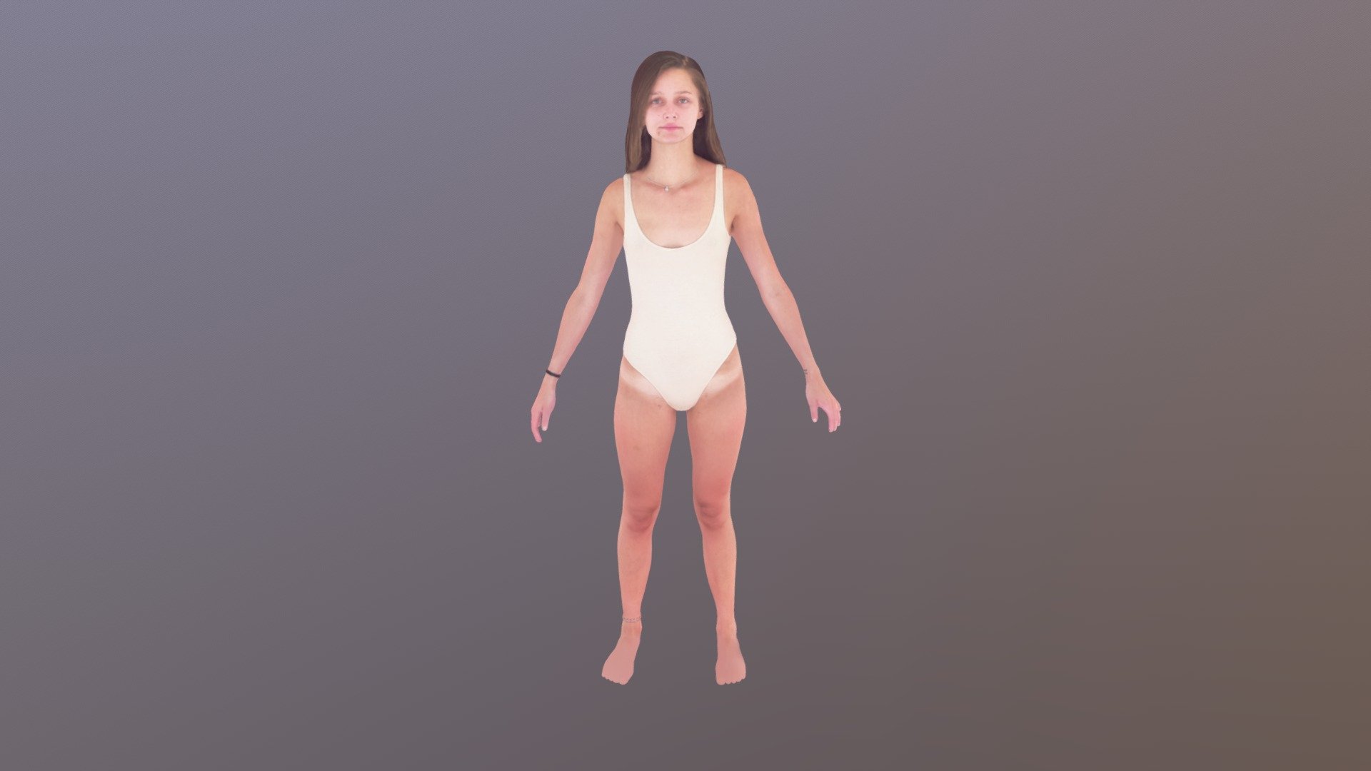 Girl in Body Suit 3d model