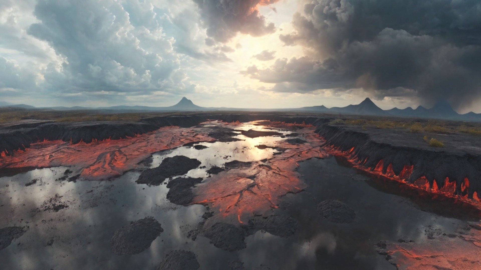 HDRI Lava Land Panorama N 3d model