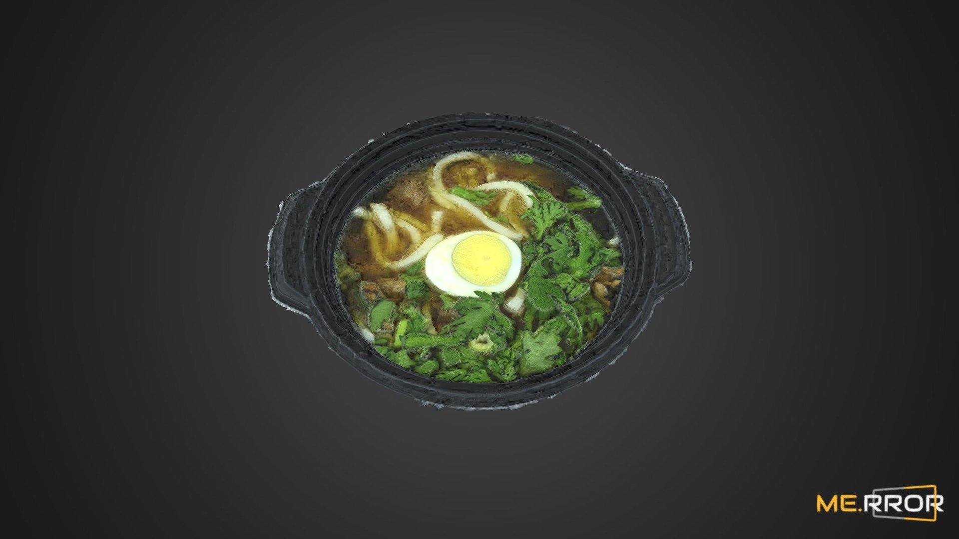 Pot Udon Noodle Soup 3d model