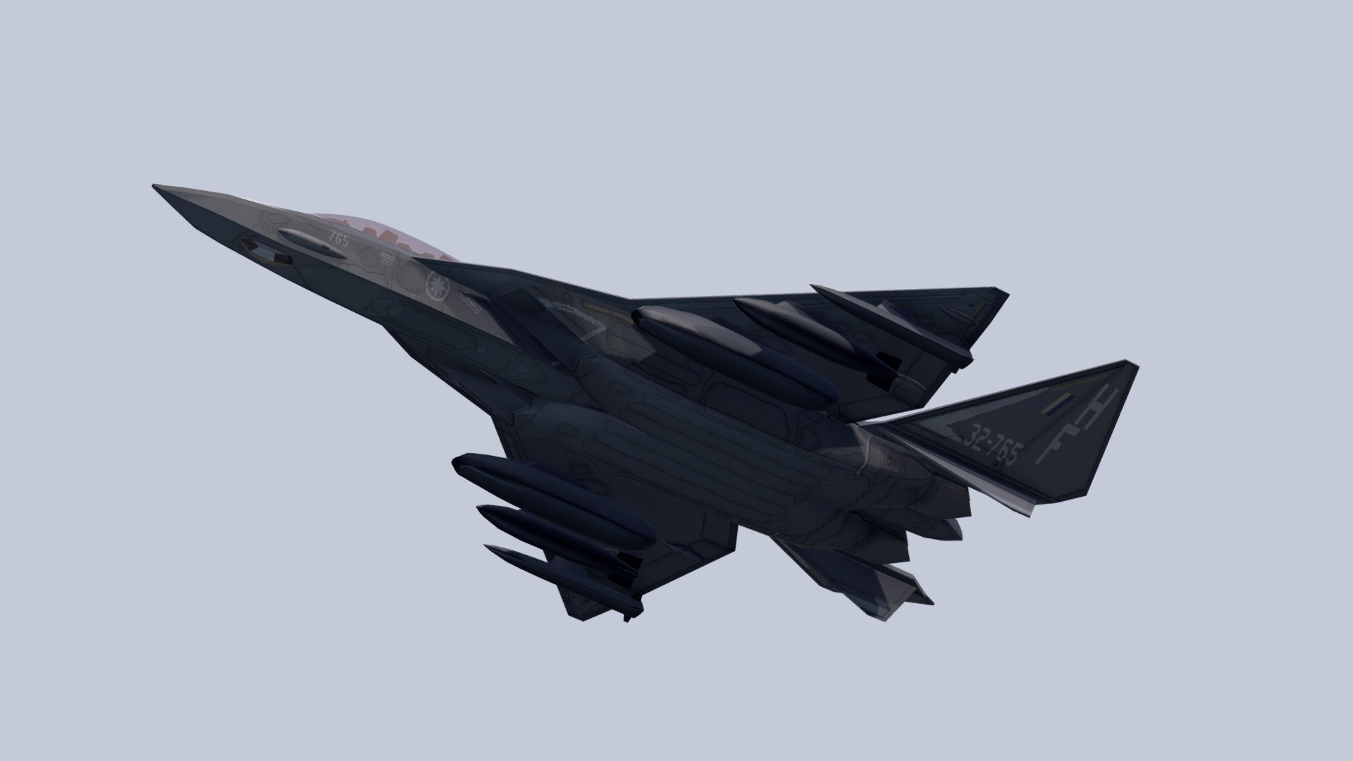 F/A-44E "Aruval" Stealth Fighter-Bomber 3d model