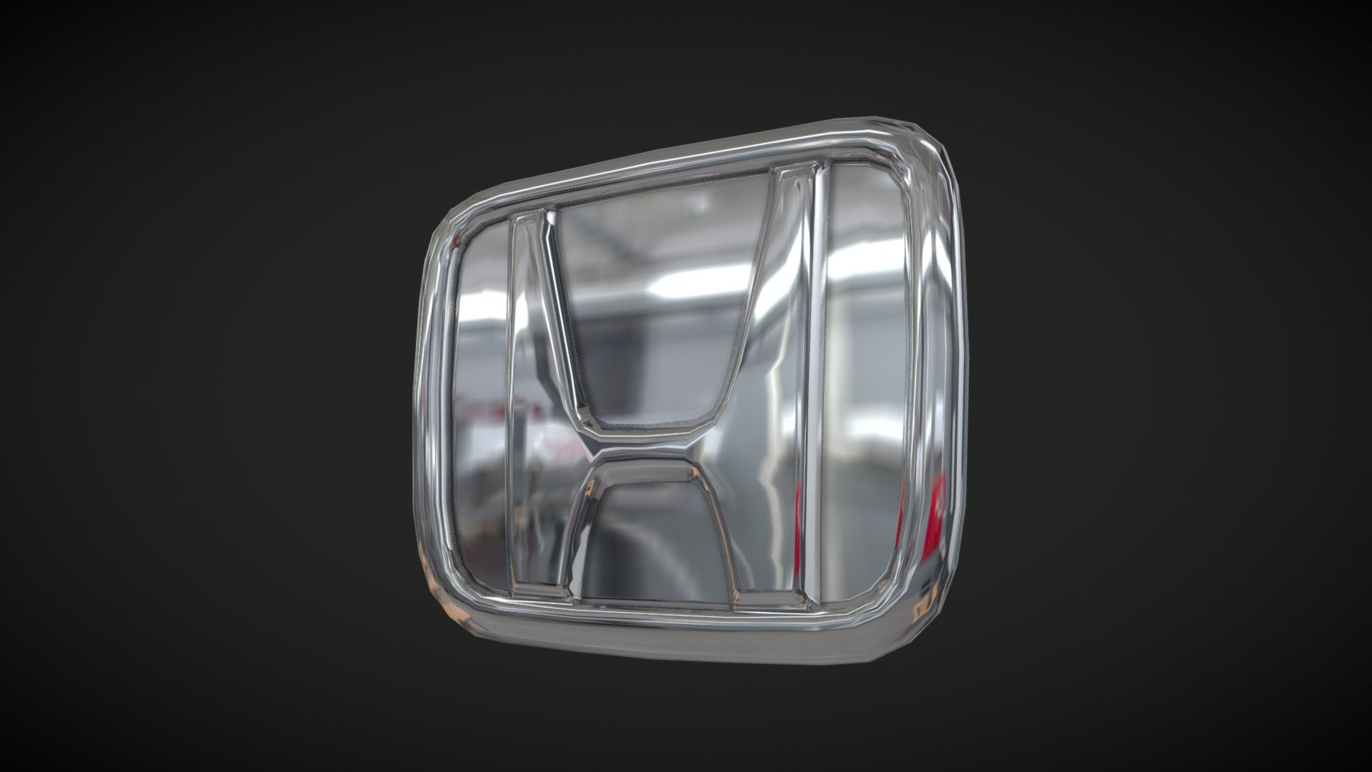 Honda Car Badge 3d model