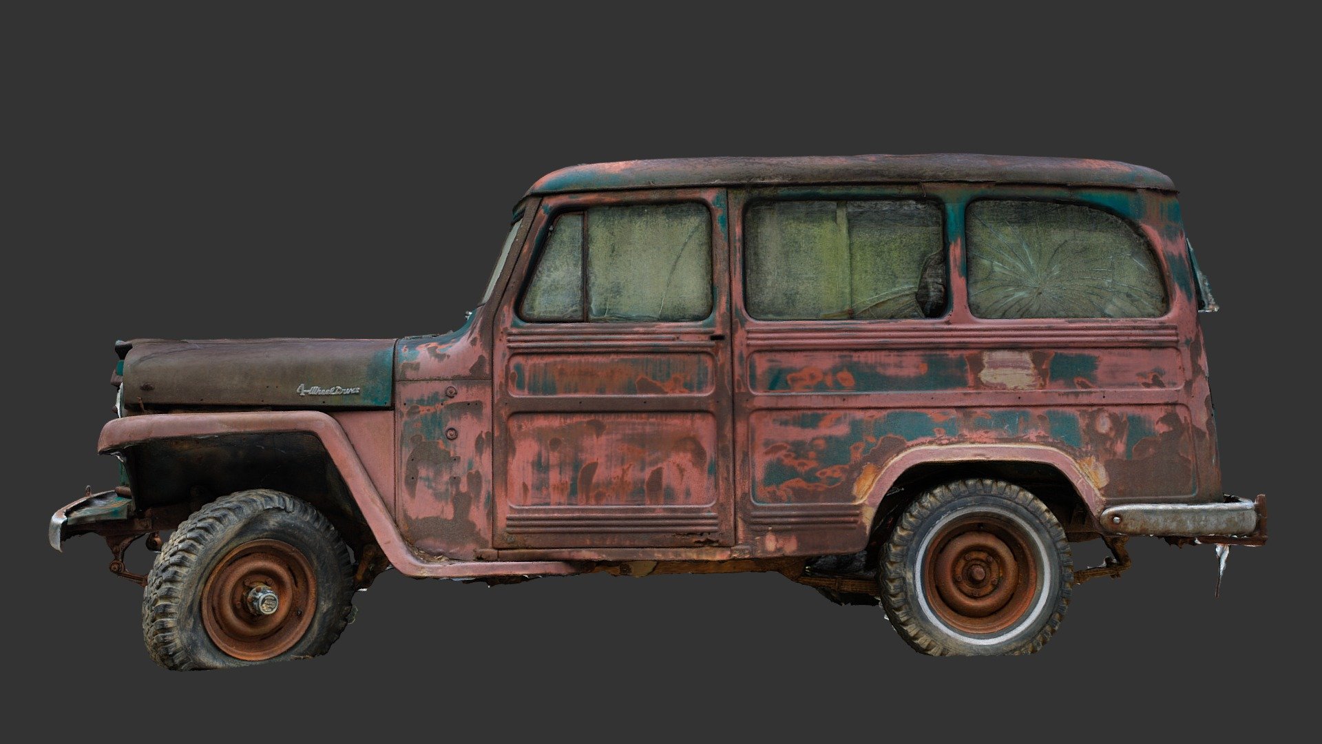 Jeep 1 (Raw 3D Scan) 3d model