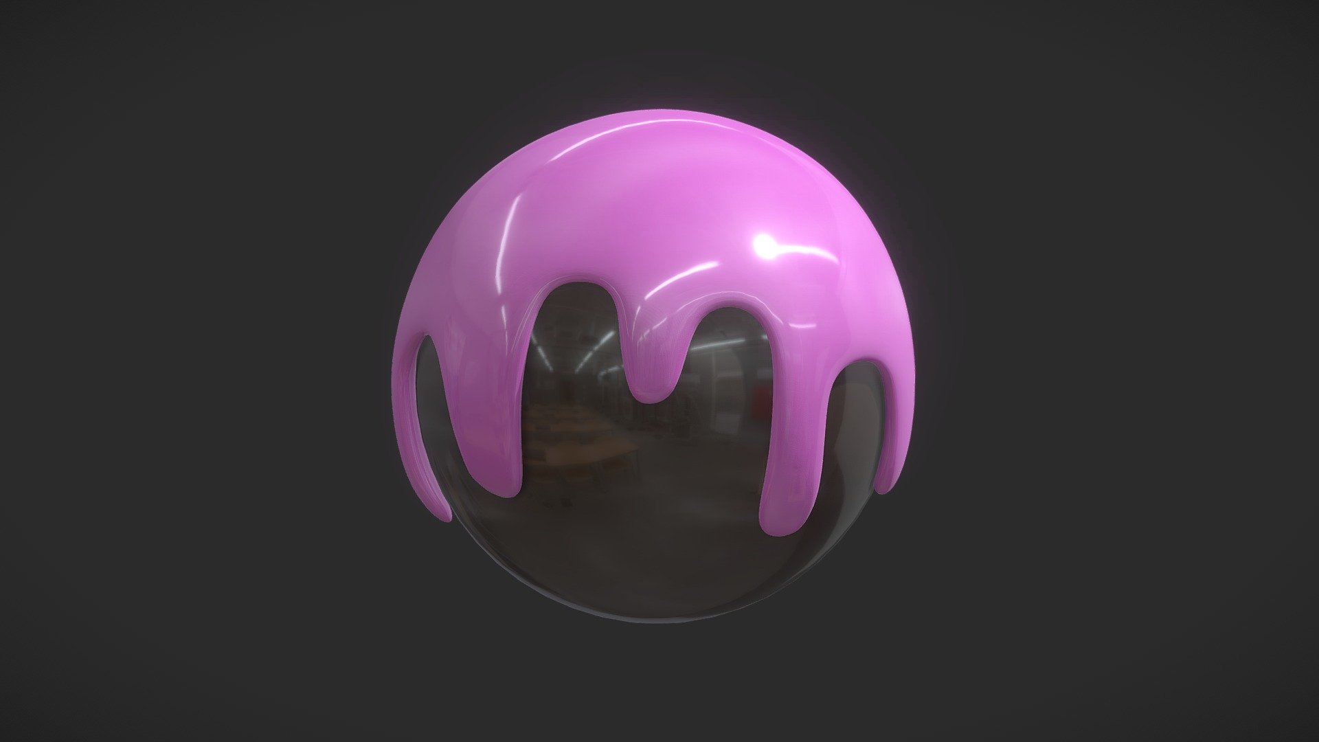 Lollipop with Melted Candy 3d model