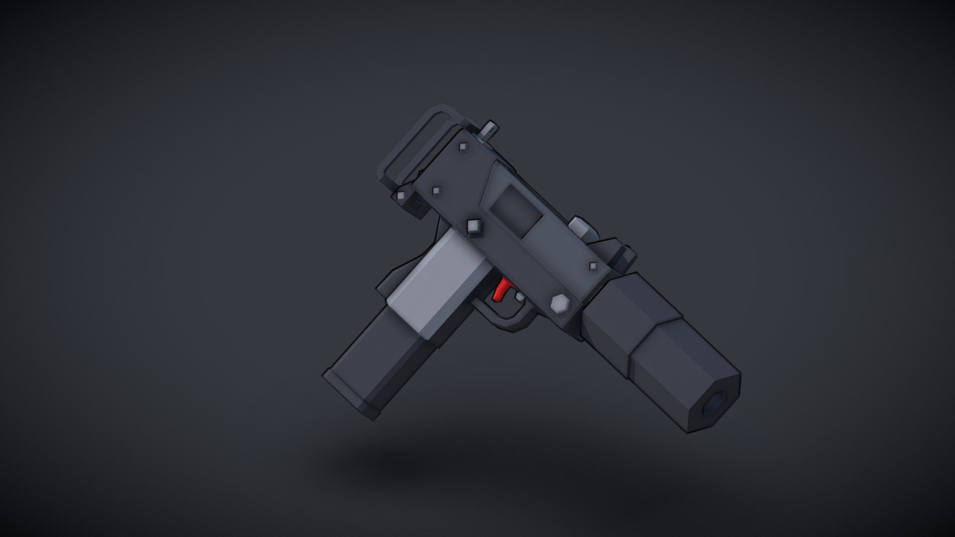 Mac 10 Sub Machine Gun 3d model