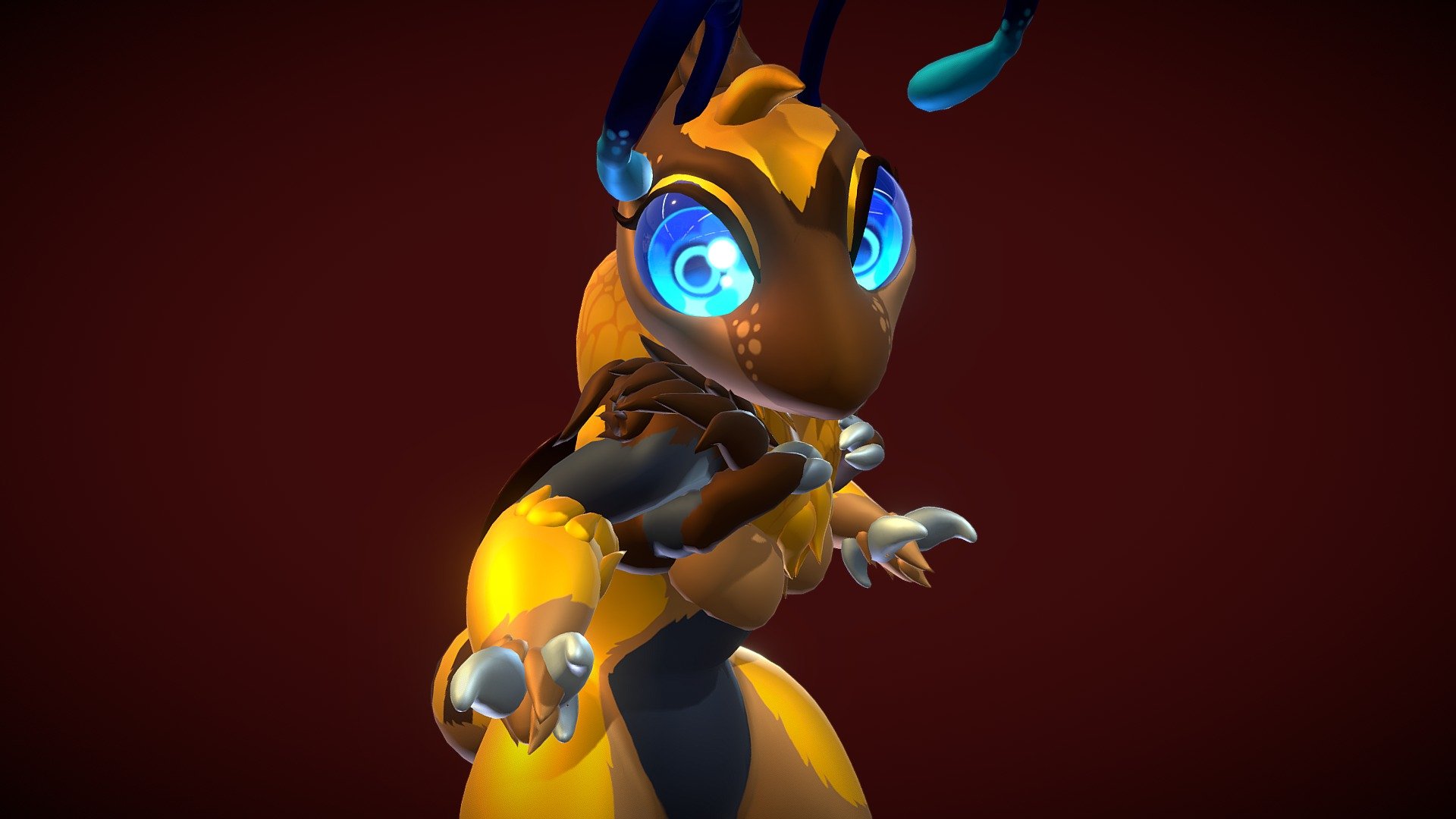 Bree the Bee (VRChat Ready!) 3d model