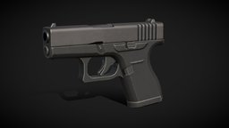 Lowpoly Generic Pistol 43