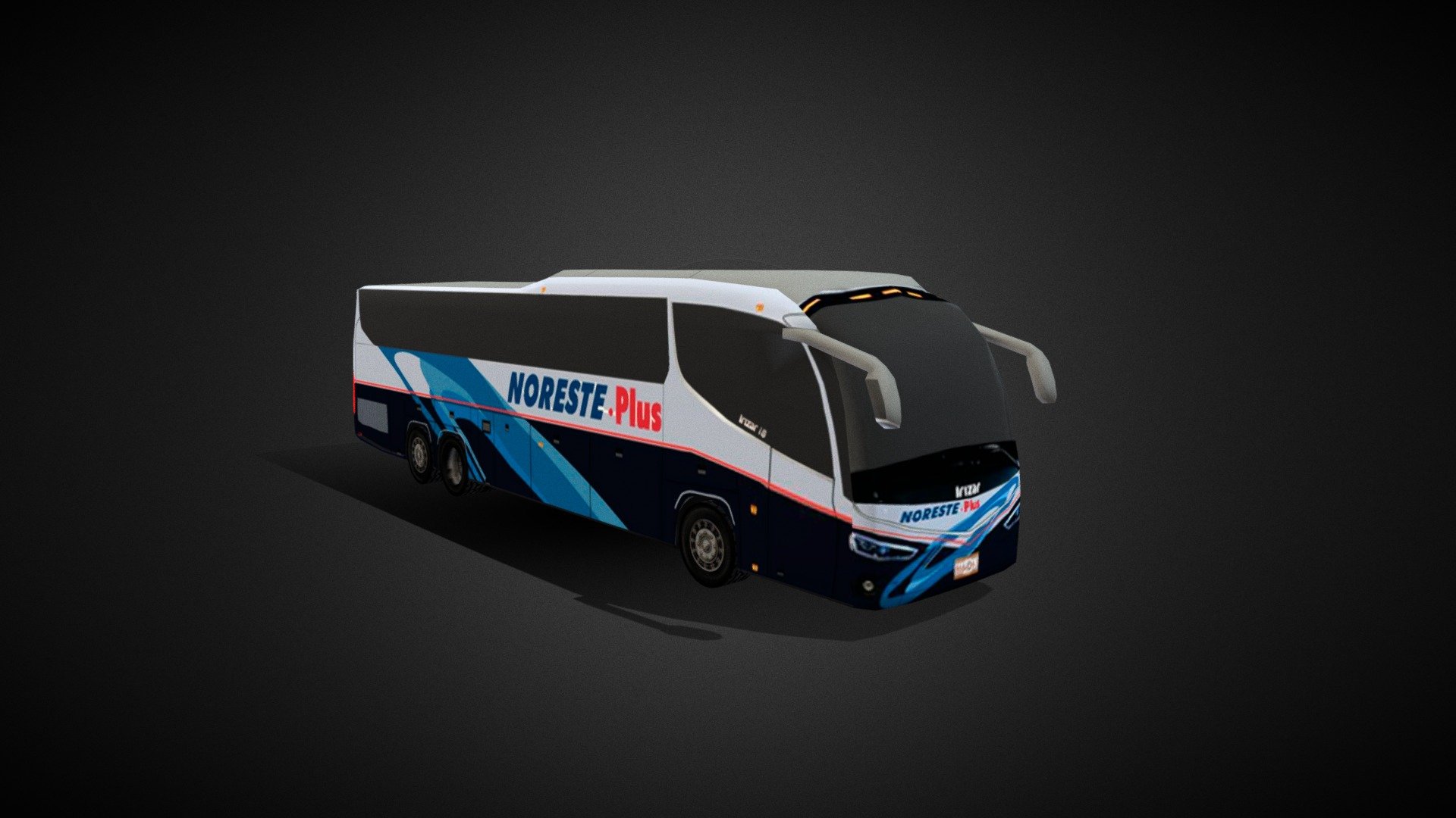 Bus Noreste Plus 3d model