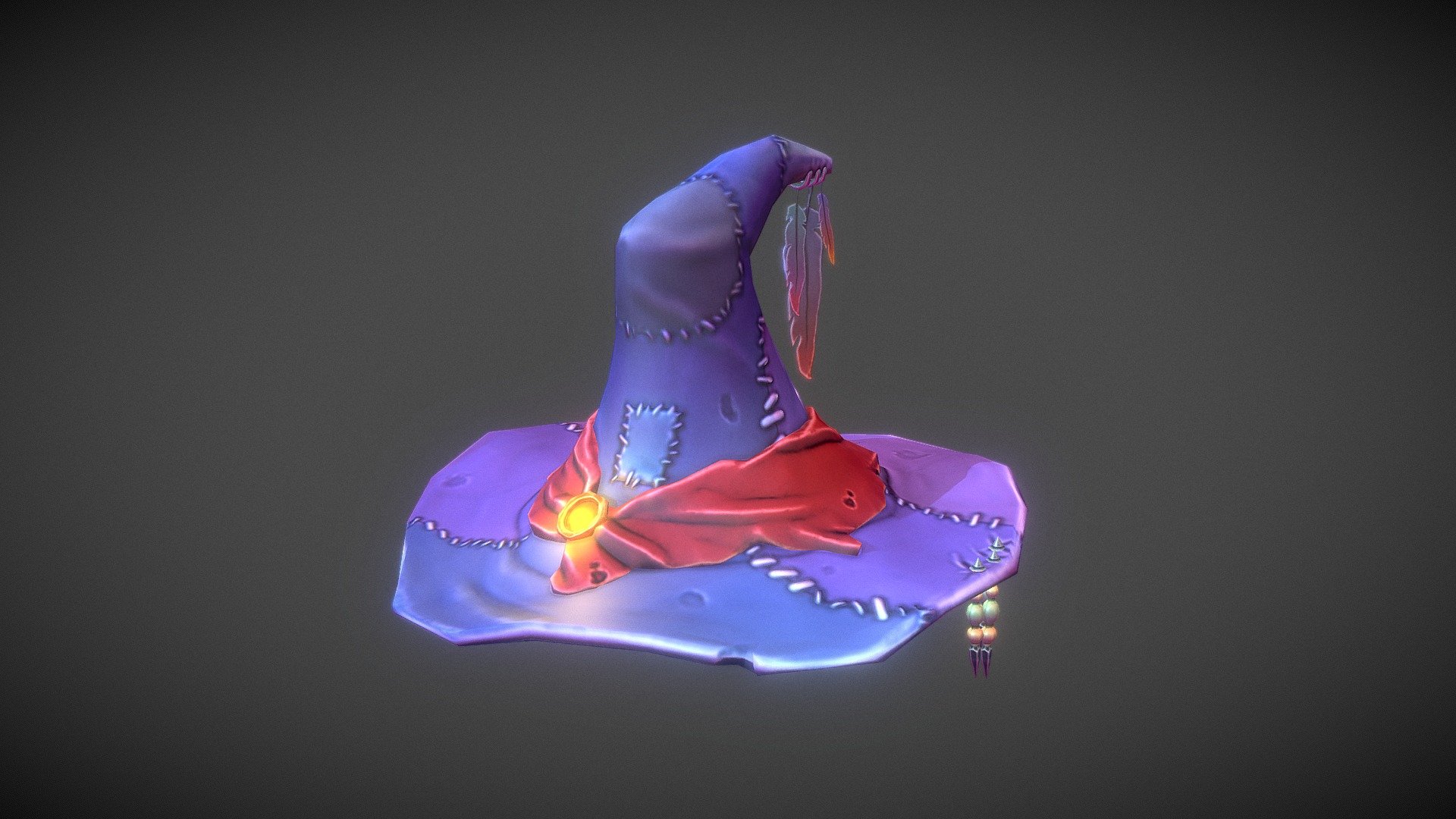 Stylized Witch Hat 3d model