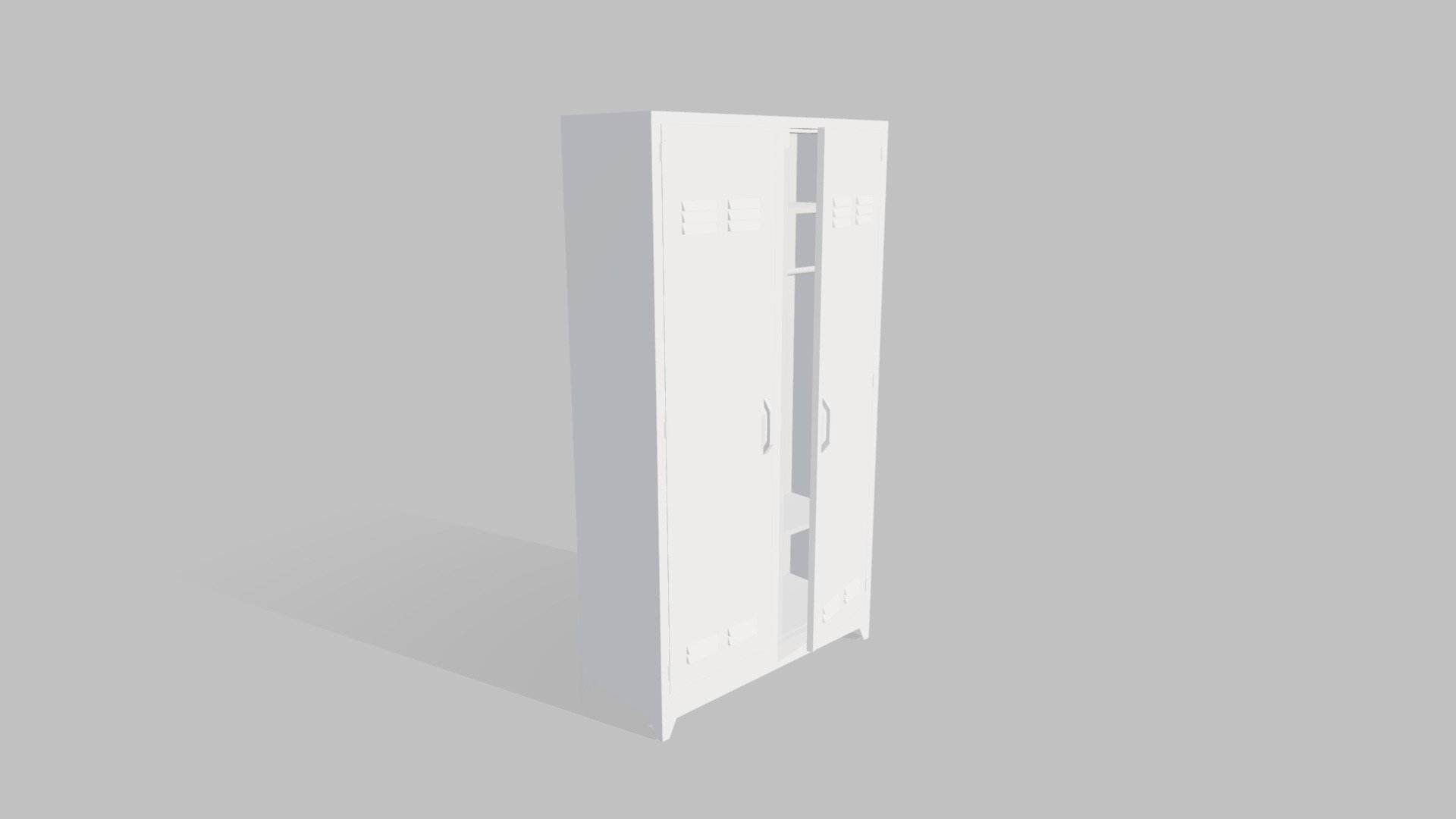 Lockers (Double) 3d model