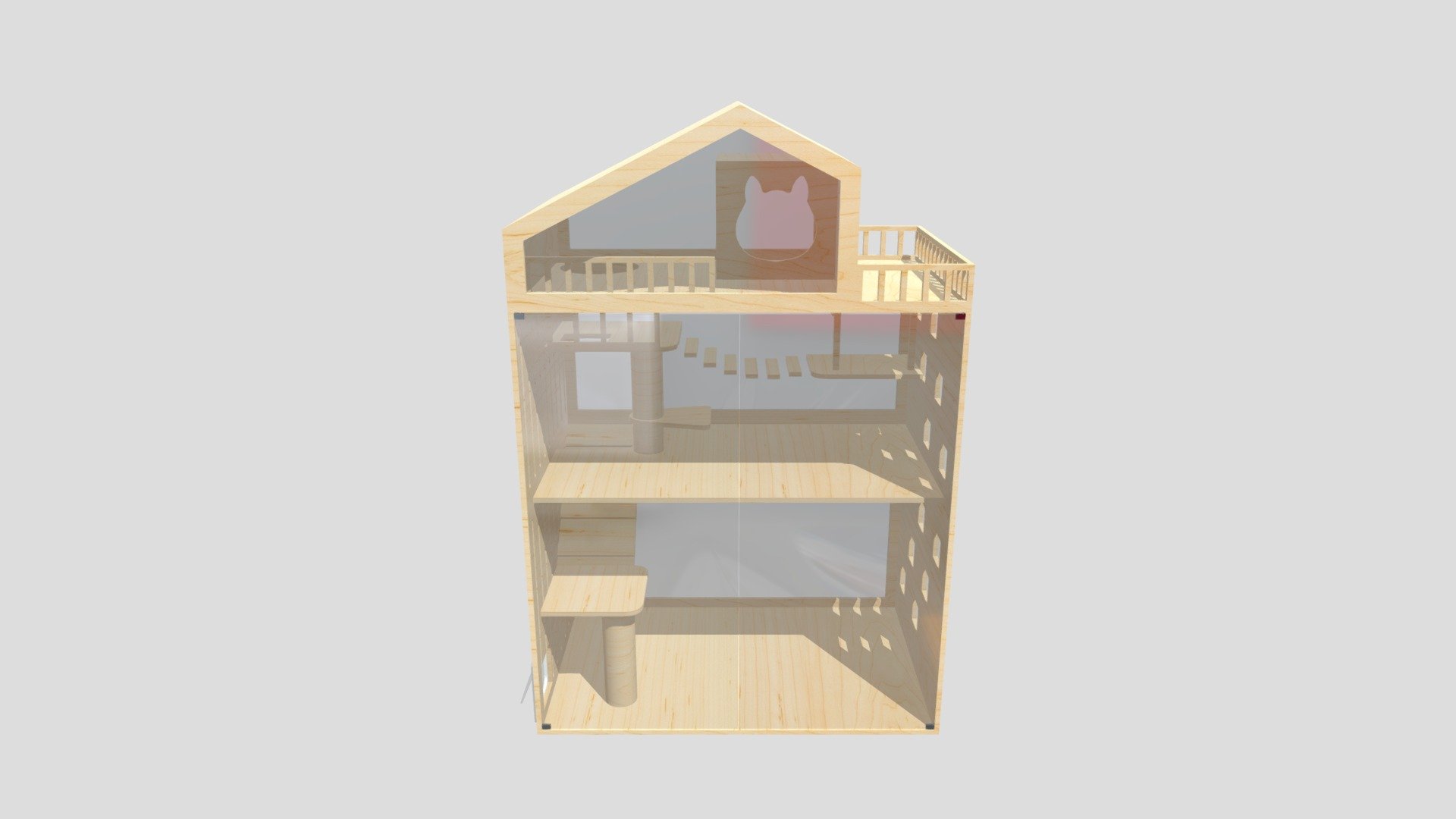 Cat_Home 3d model