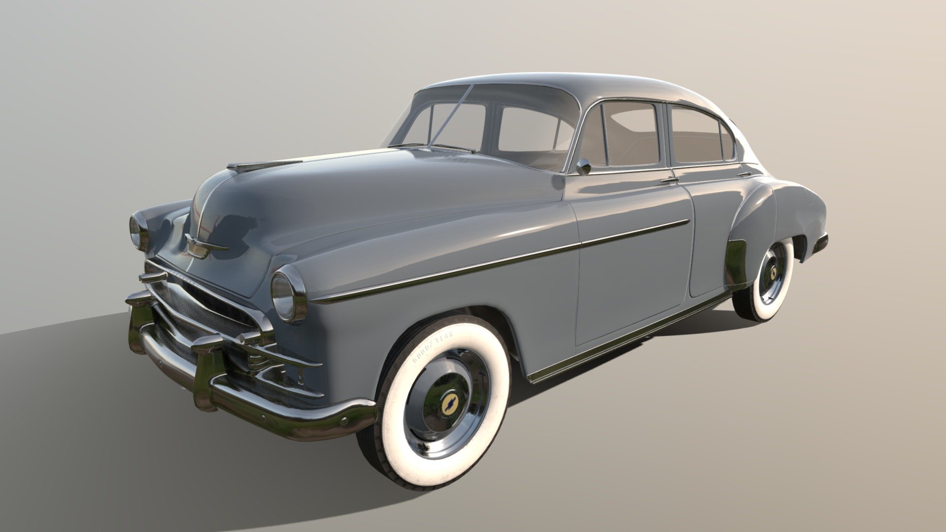 1950 Chevrolet Fleetline Deluxe Coupe 3d model