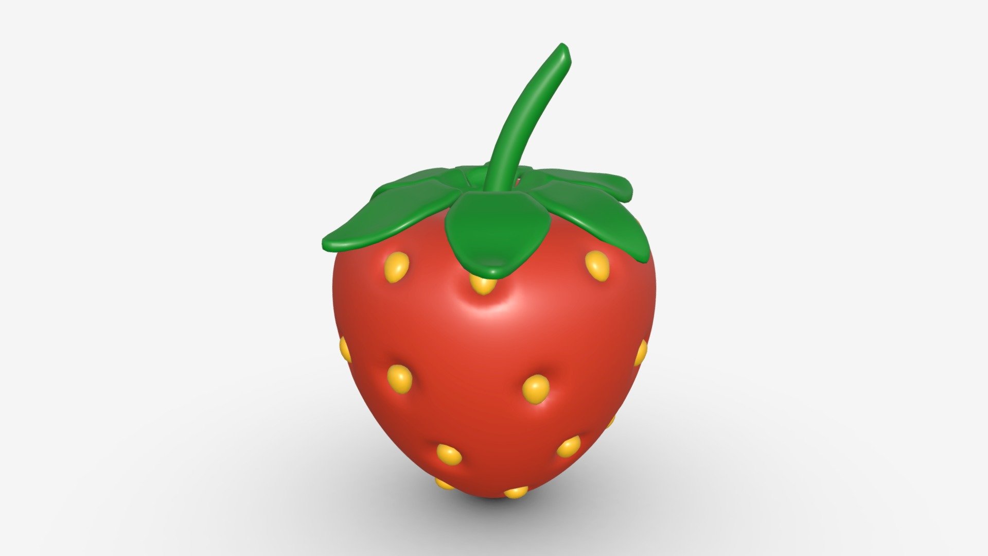 Stylized strawberry 3d model