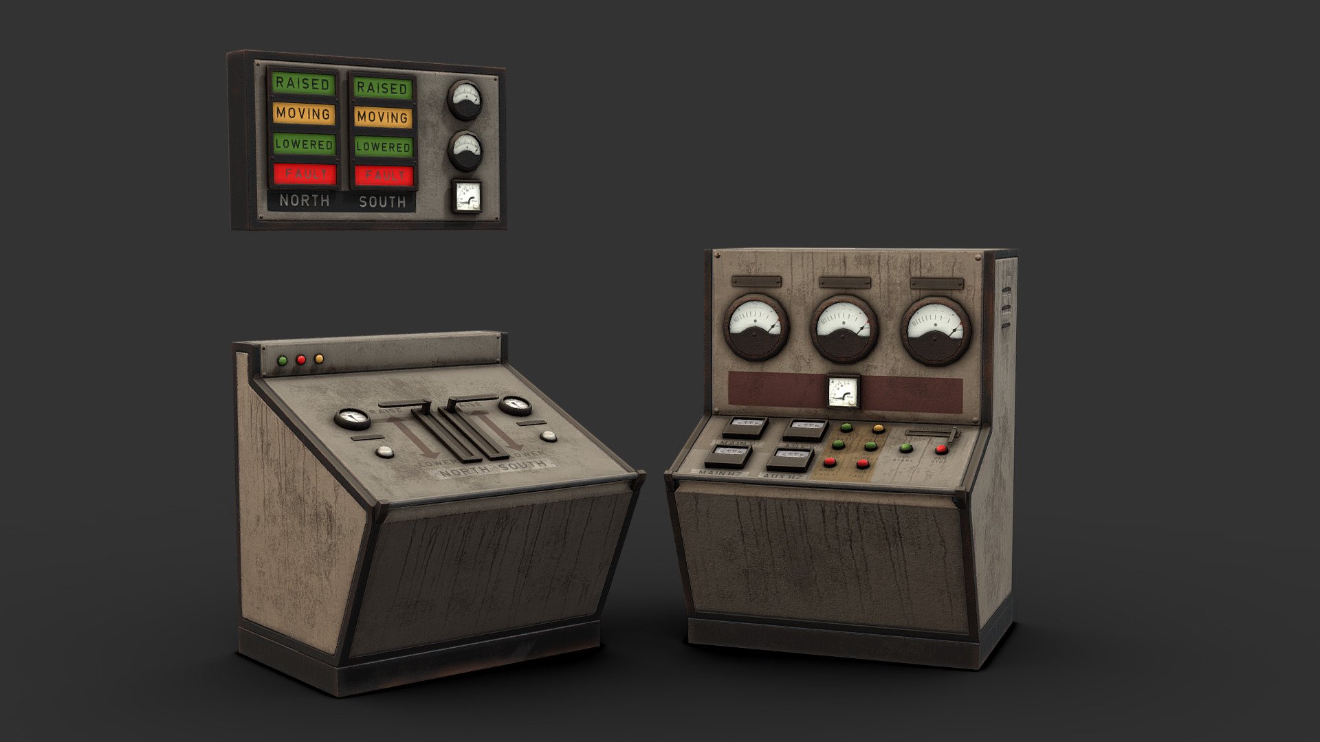 Generator/Bridge Control Panels 3d model