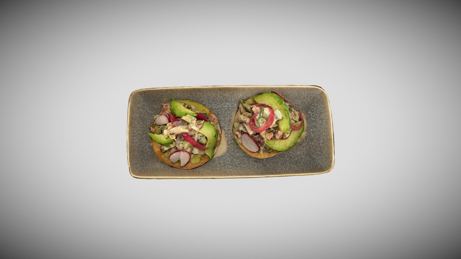 Copita Crab Tostada Ceviche 3d model