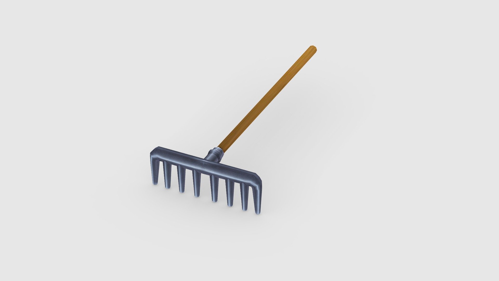 Cartoon iron-toothed Rake 3d model