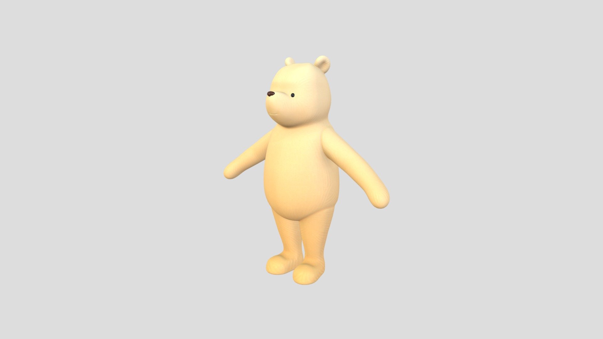 Character270 Classic Pooh 3d model