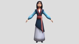 Mulan 3D Model