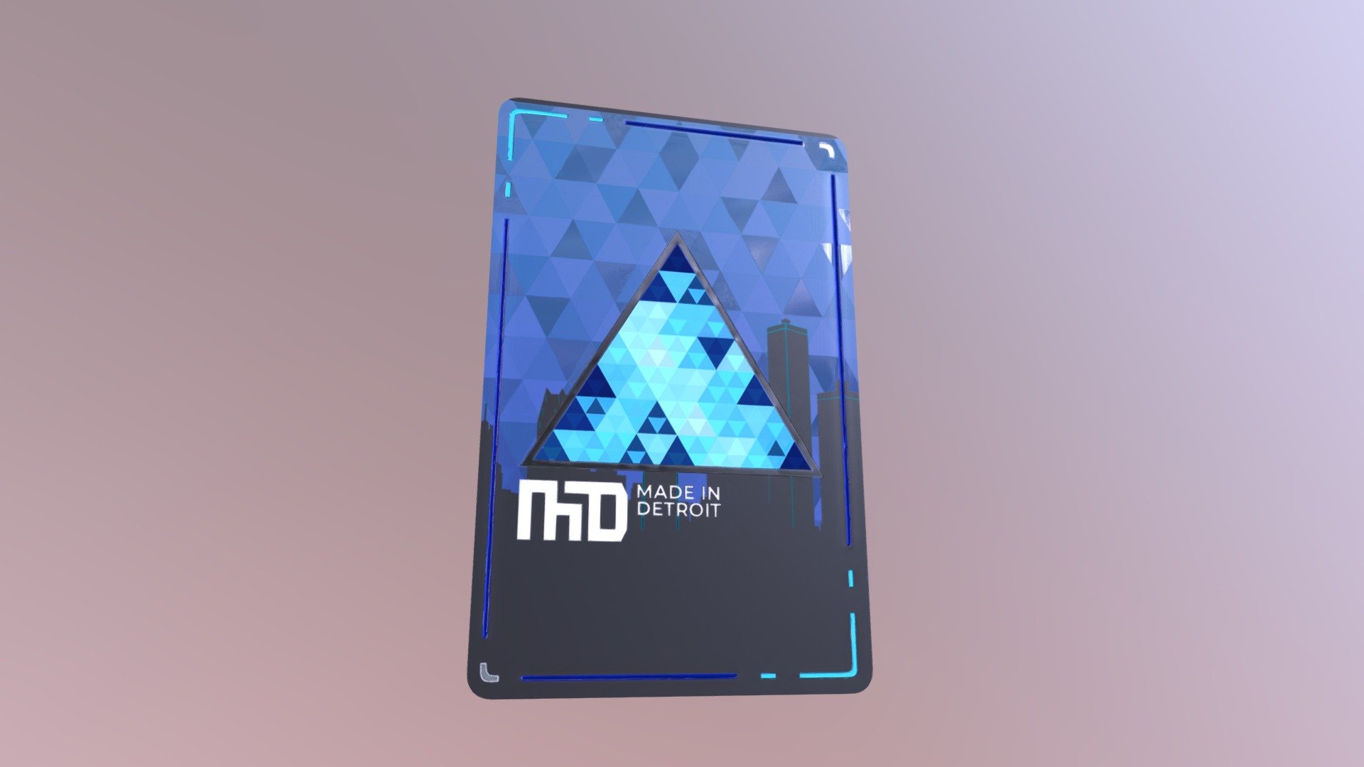 Detroit: Become Human Card 3d model