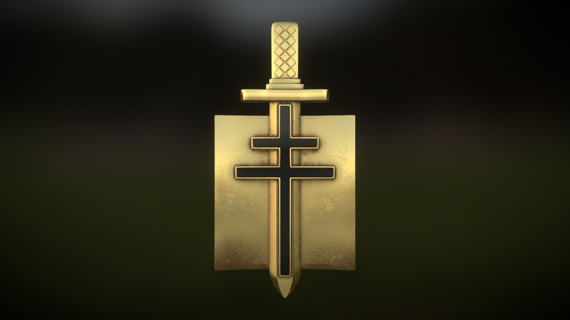 Order Of Liberation Medal 3d model