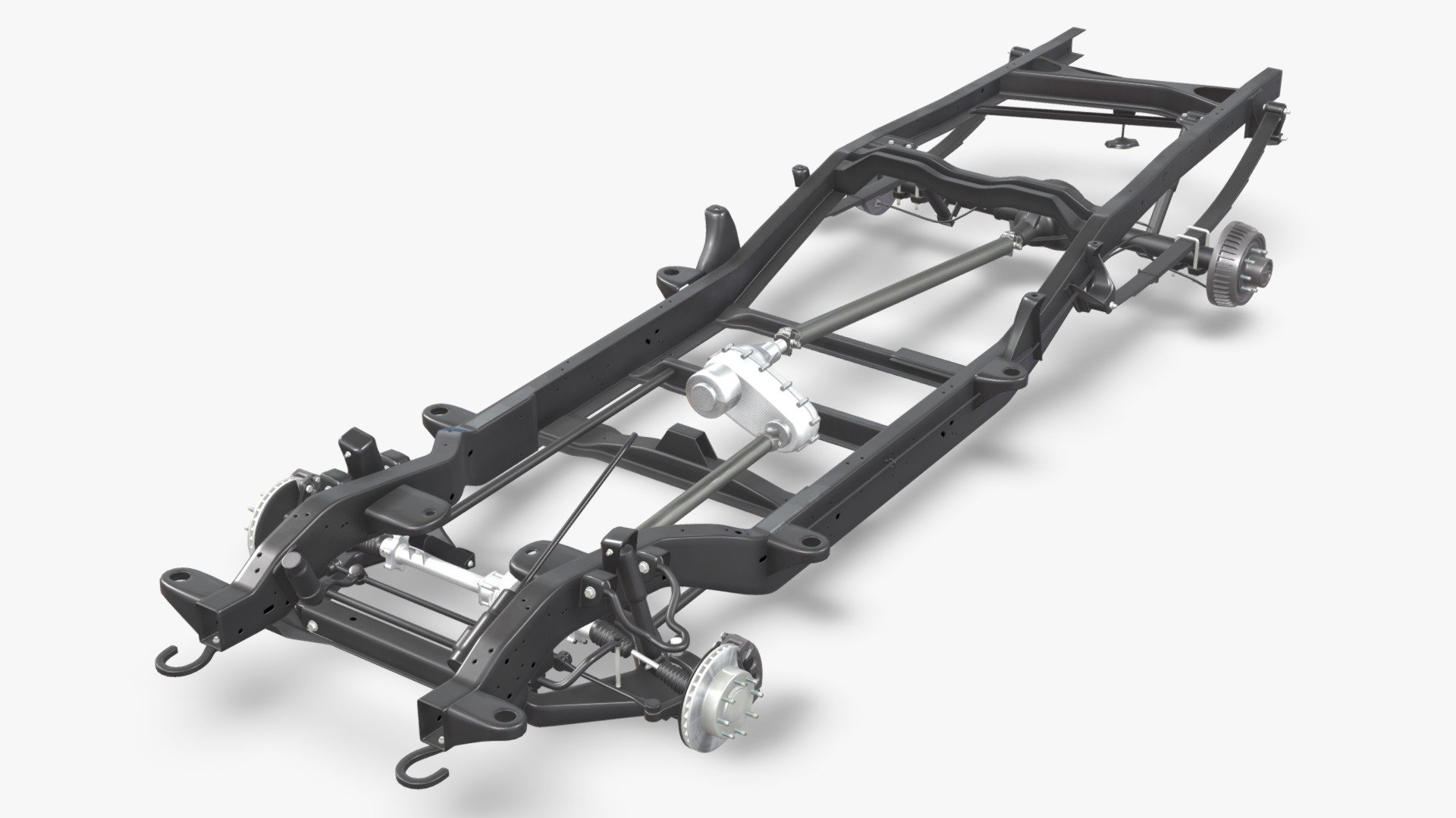 PICKUP TRUCK CHASSIS 7 3d model