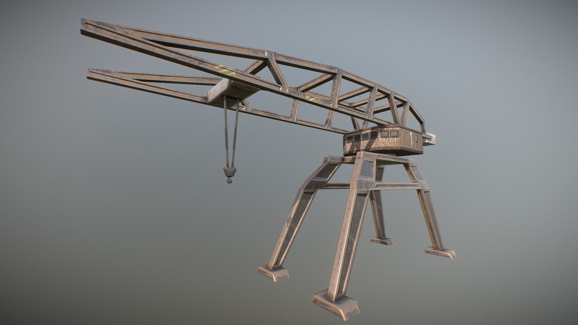 Huge Crane 3d model