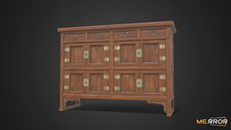 [Game-Ready] Korean Traditional Drawer