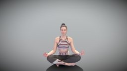 Woman in lotus pose 429