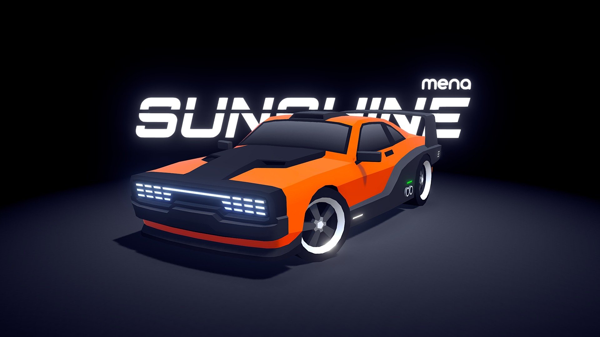 ARCADE: "Sunshine" Muscle Car 3d model