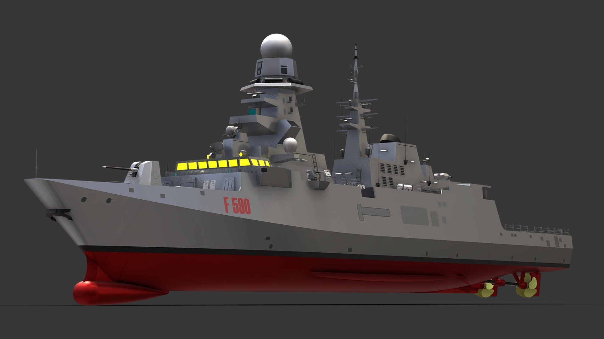 Fregat Begamini Class 3d model