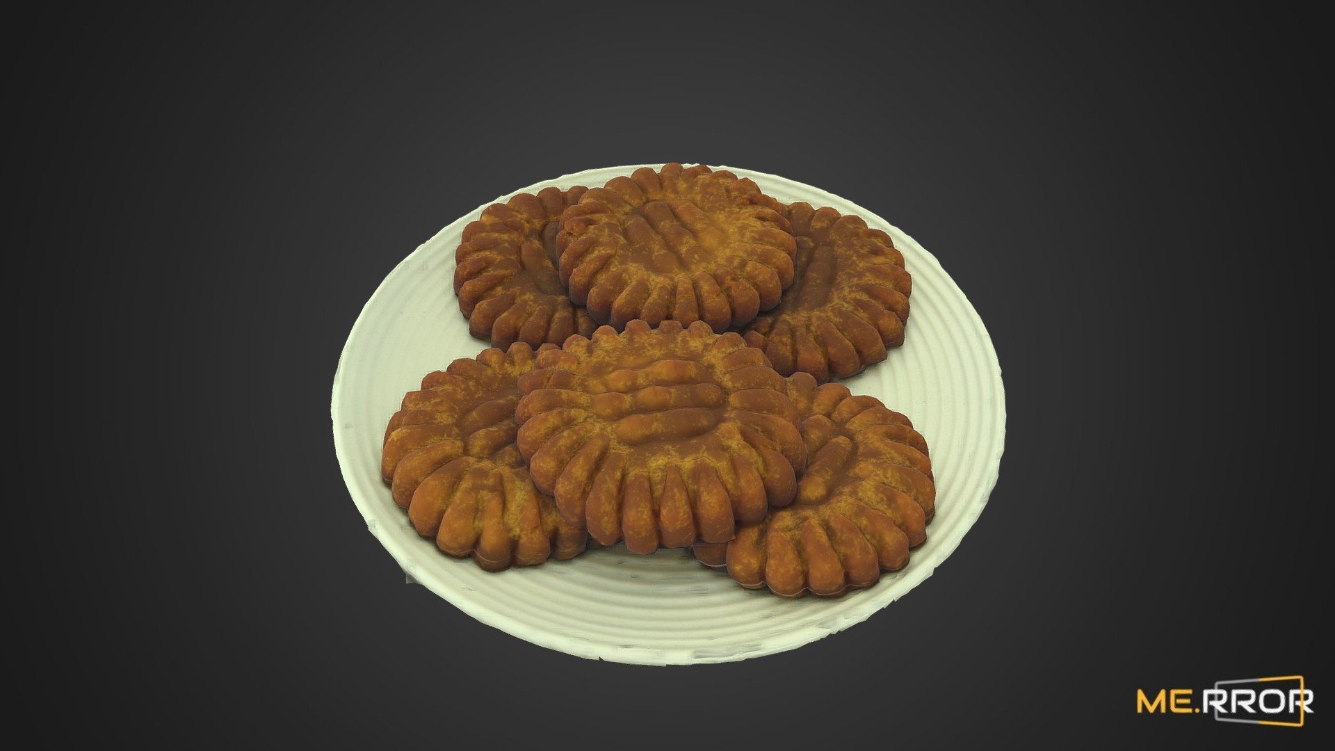 YakGua Korean honey pastry sweet cookie 3d model