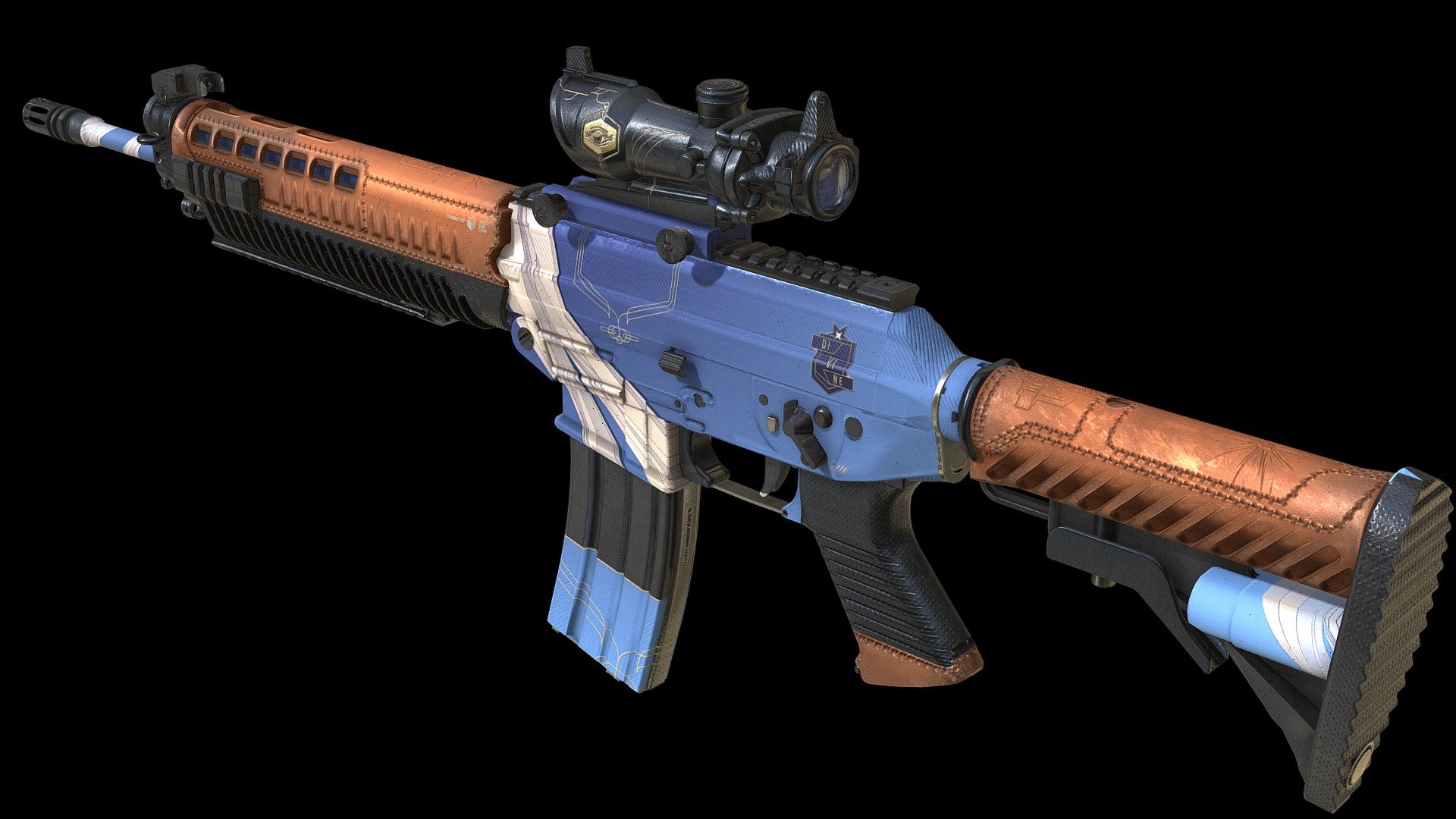 SG553 3d model