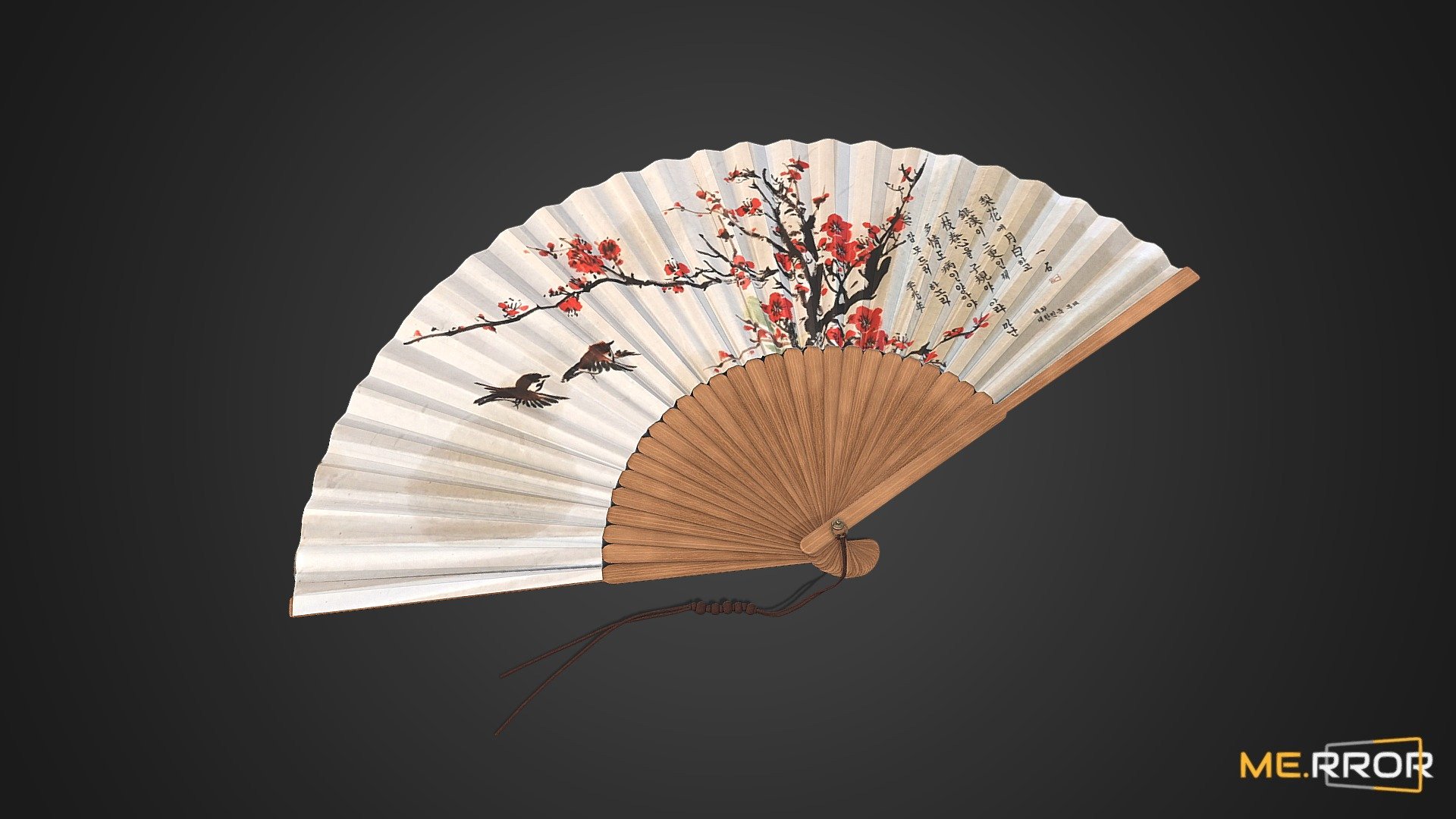 [Game-Ready] Korean Traditional Fan 3d model