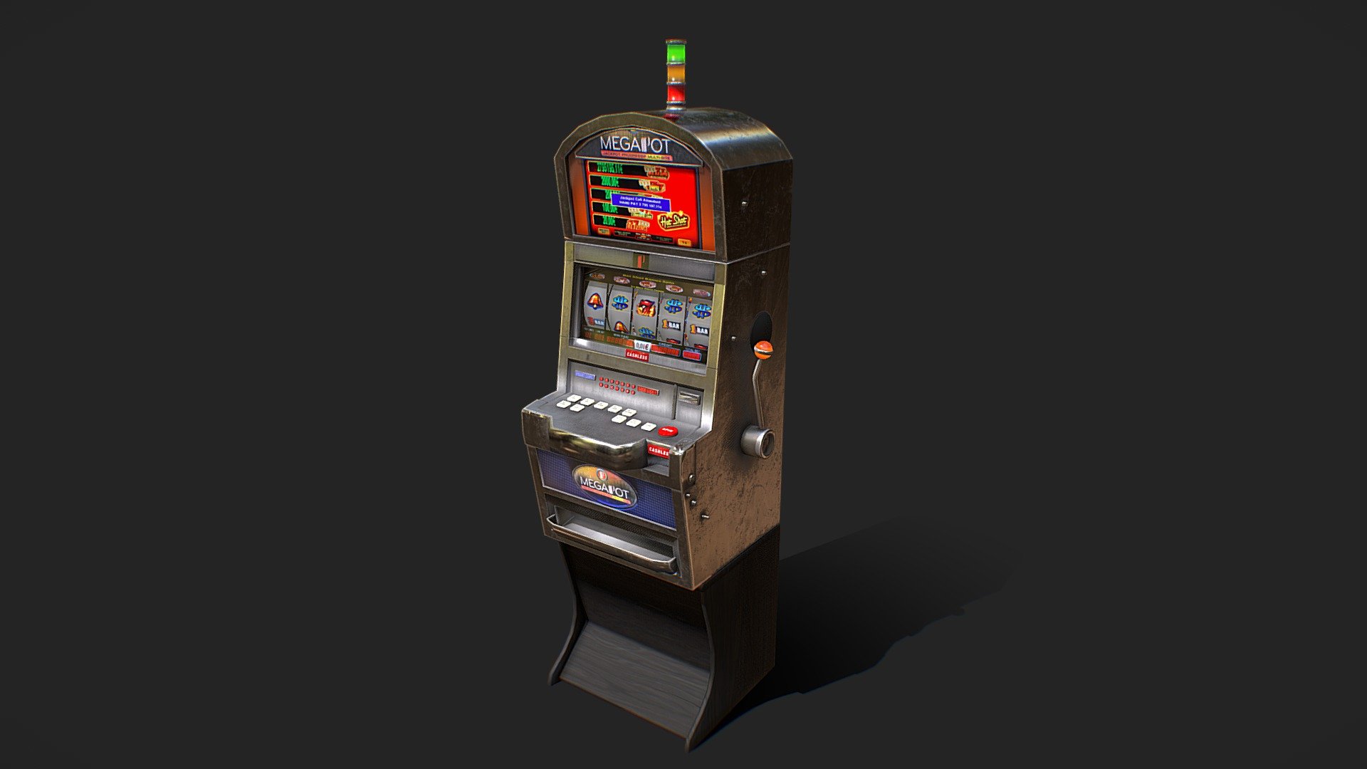 Partouche Megapot Slot Machine 3d model