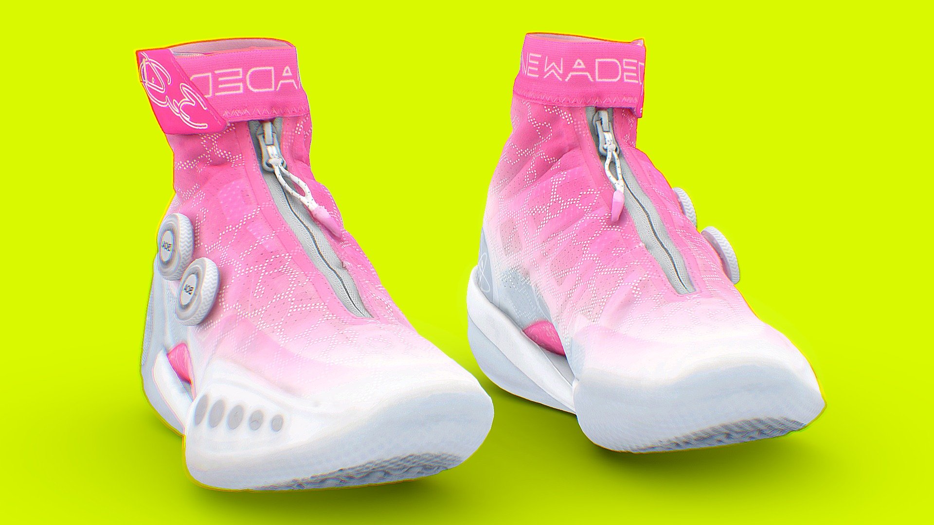 Cyberpunk Fashion Sneaker 4 Urban Techwear 3d model