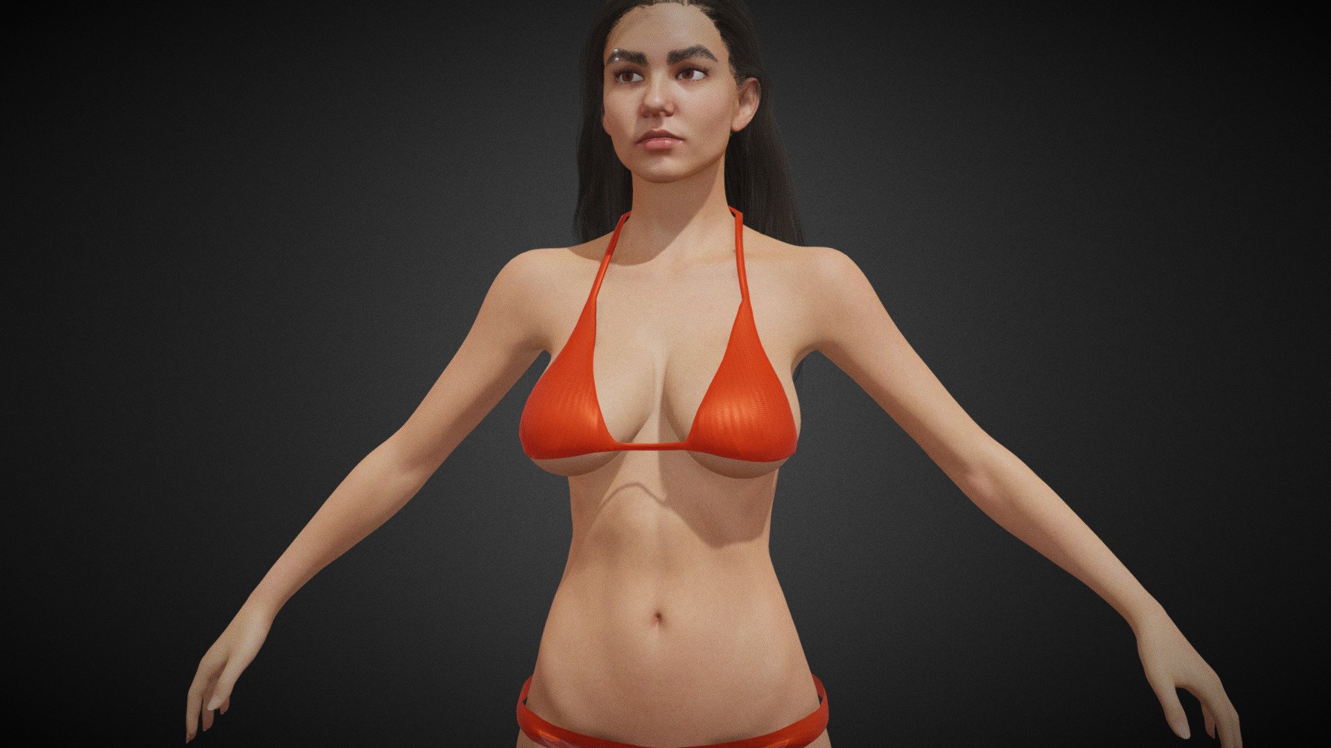 Bikini Girl 29 3d model