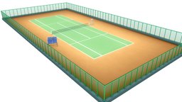 Anime Tennis Court