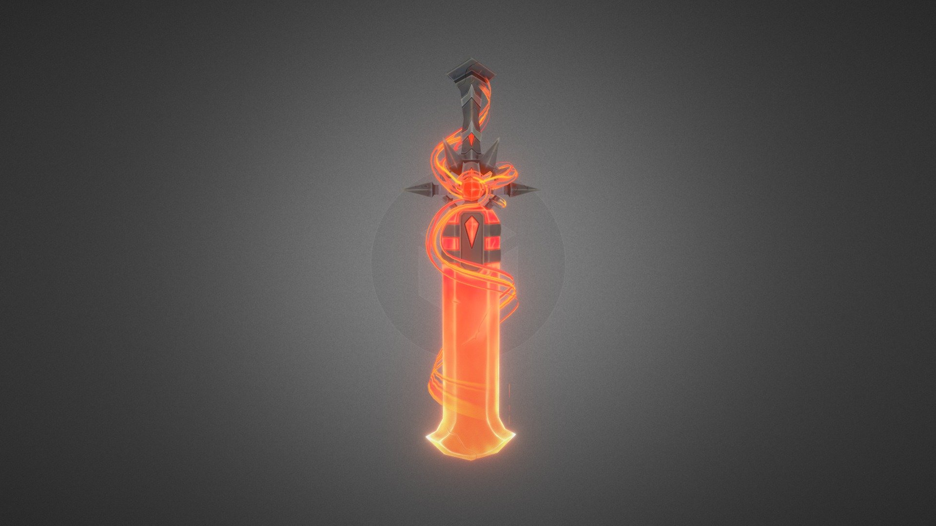 Fire Sword 3d model