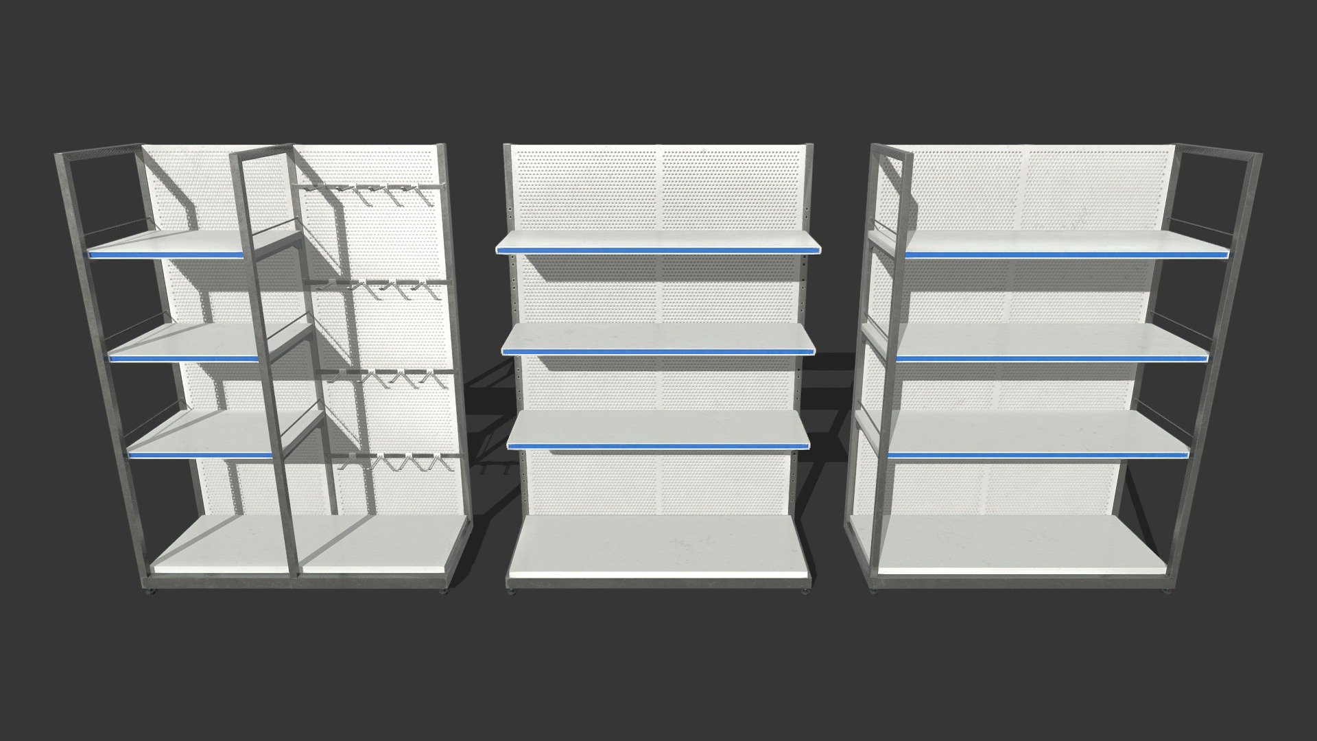 Clean Store Shelf Pack 2. 3d model