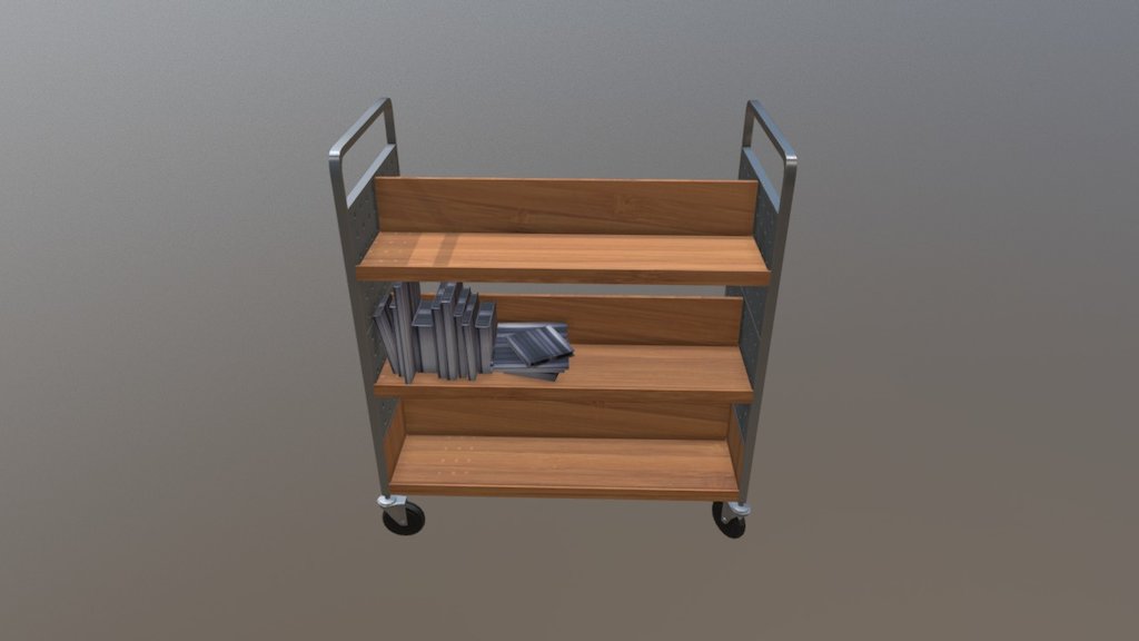 Library Cart Nanda 3d model