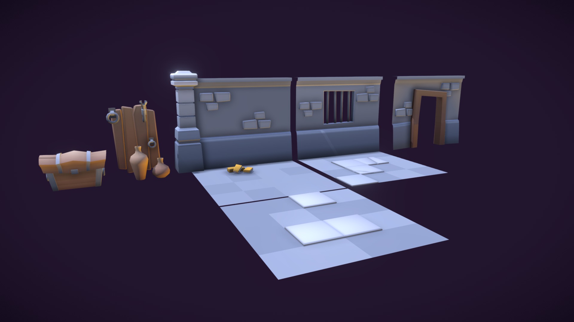 Modular Dungeon 3d model