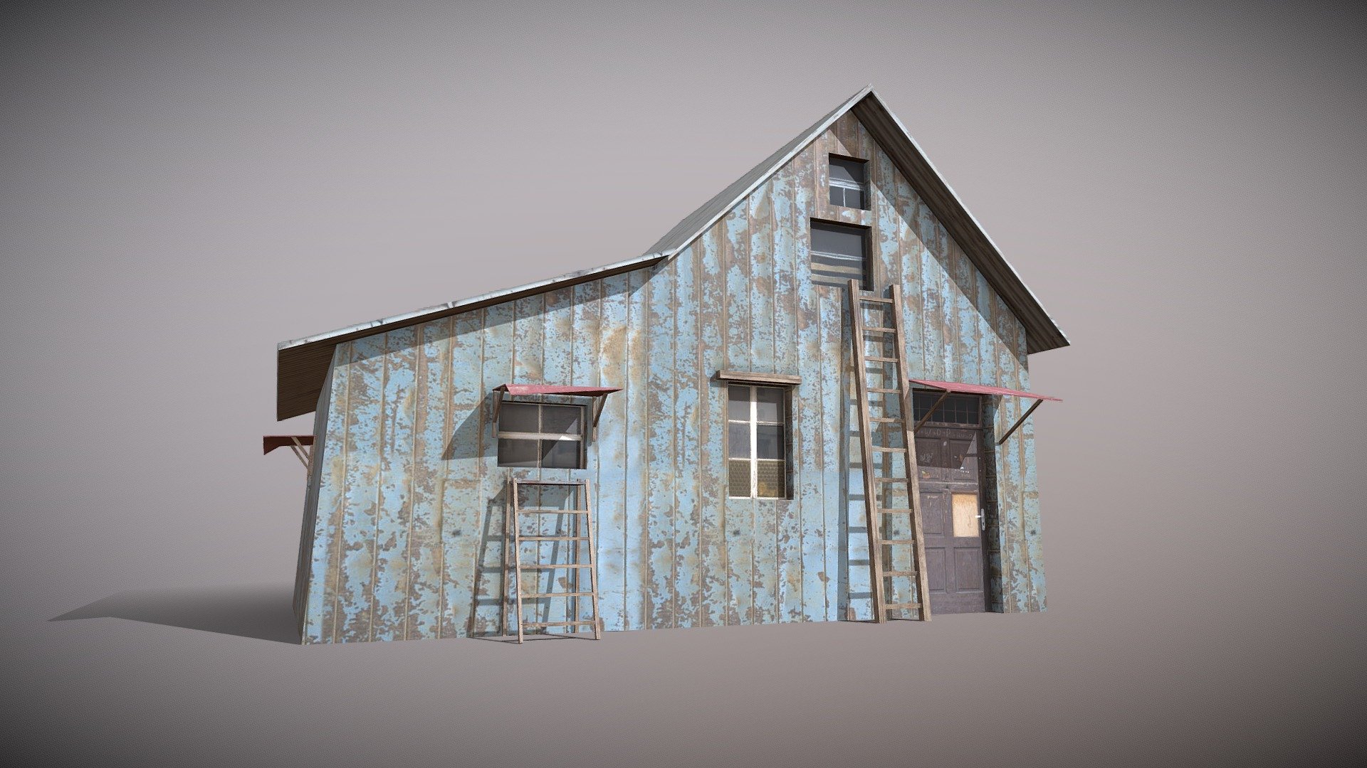 Slum X3 3d model