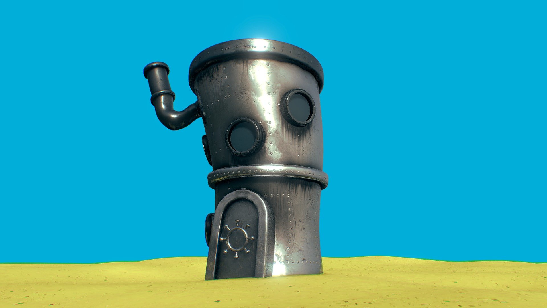 Spongebob random building 3d model