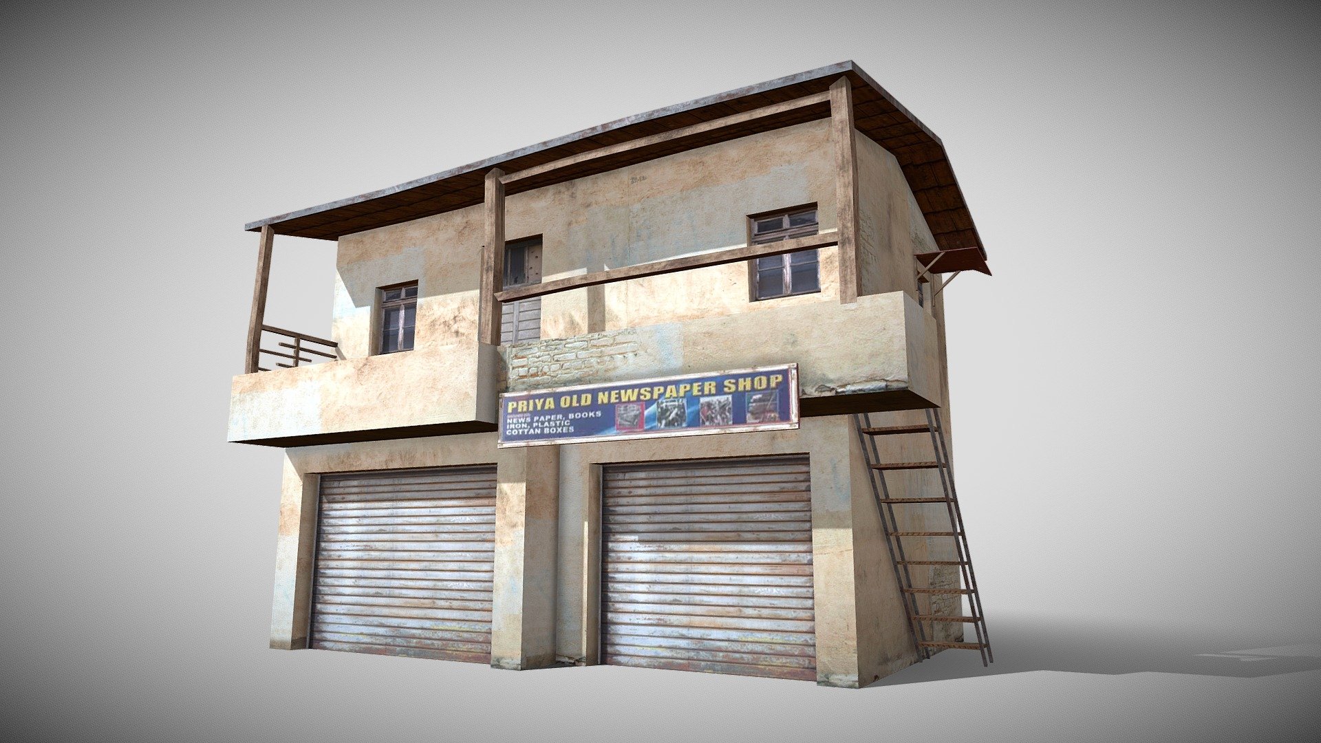 Slum X15 3d model