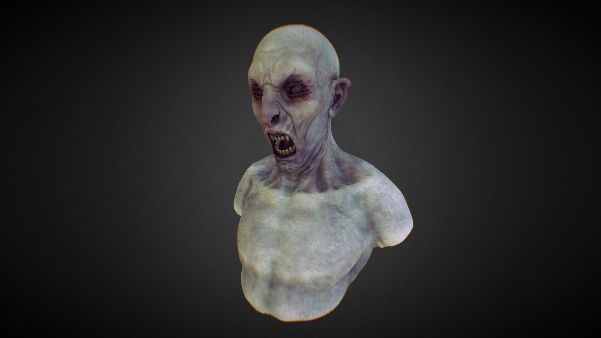 Vampire Bust 3d model