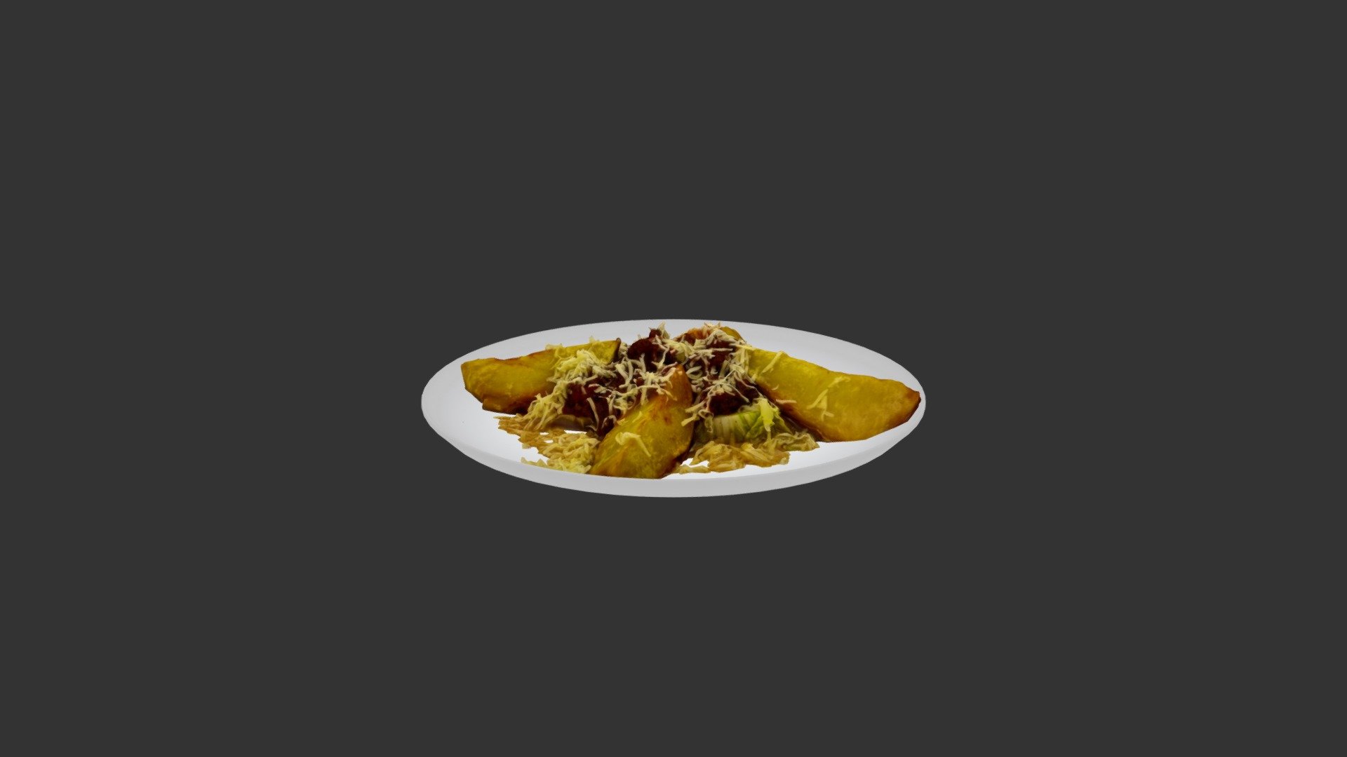 Potatoes In Italian 3d model