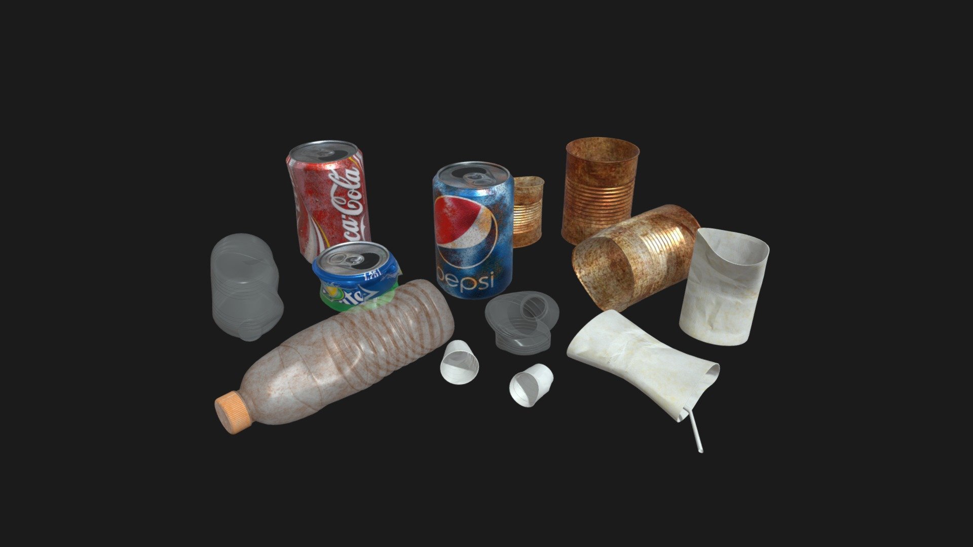 Trash Models 3d model