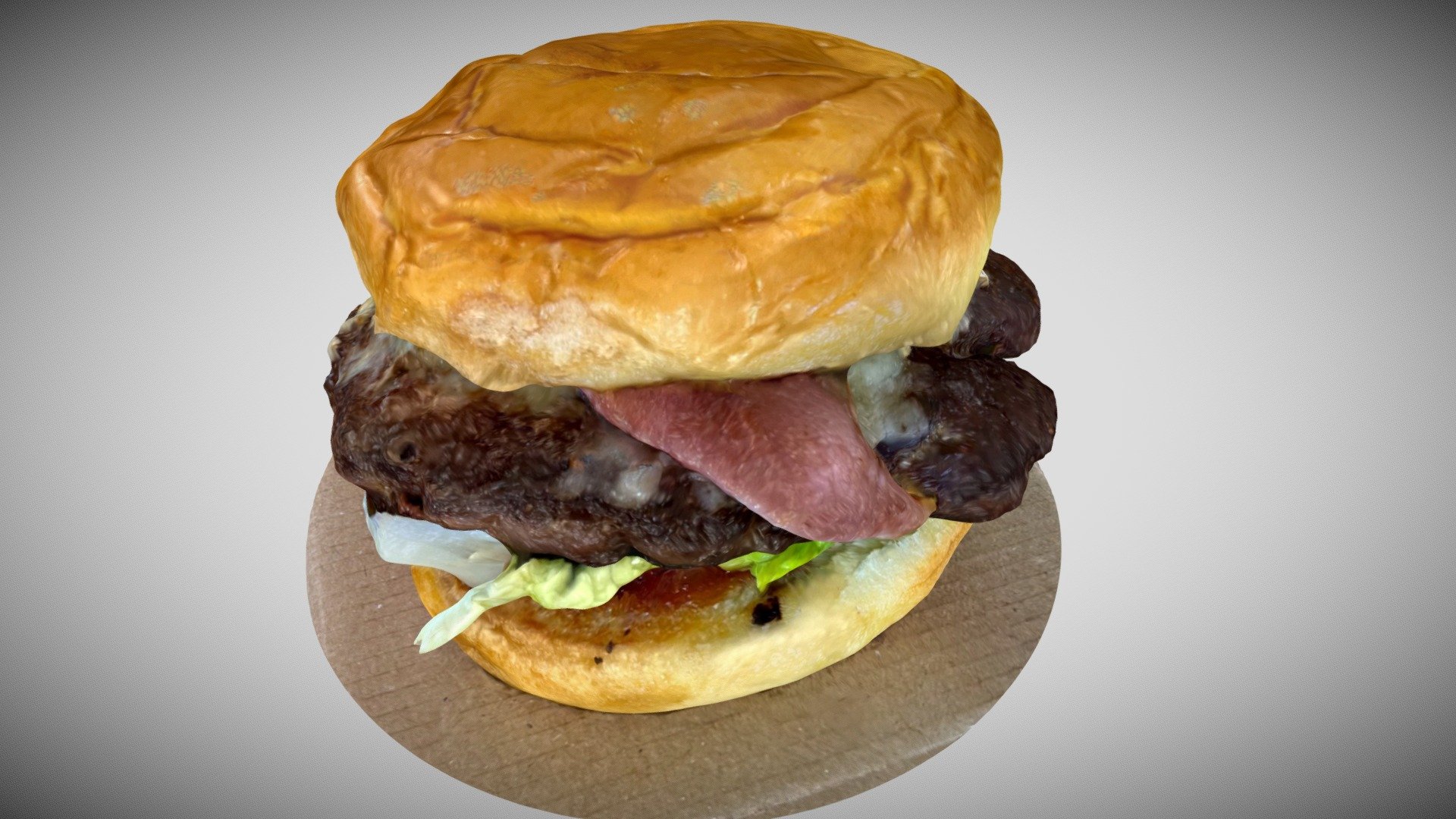 The works burger from Warwick Chip Shed 3d model