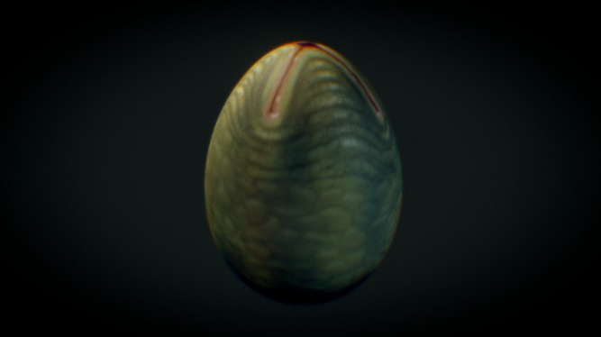 Alien Easter Egg Pod 3d model