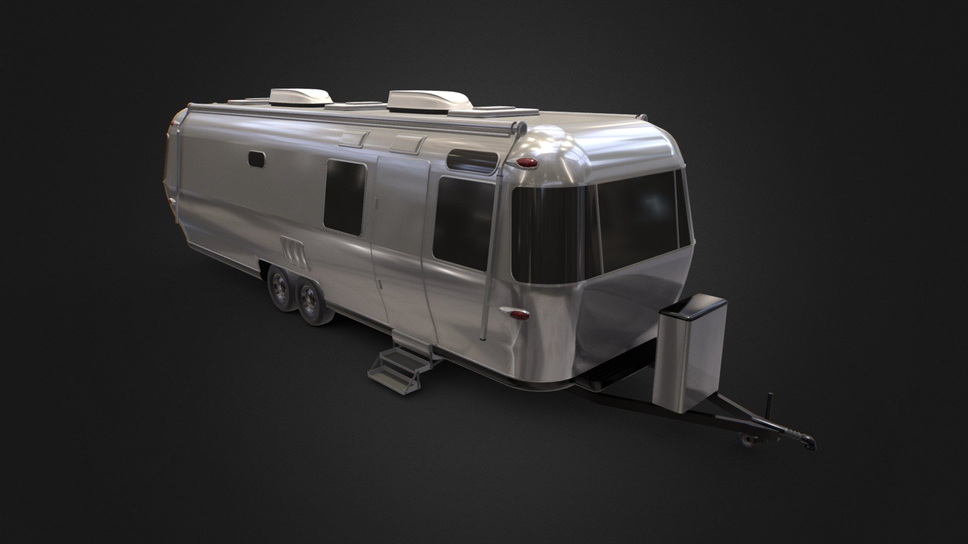 Airstream caravan or camper 3d model