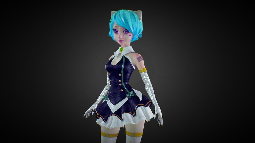 Cute Doll 3d model